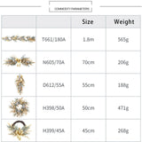 Popxstar Christmas Wreath Hanging Door New Year Garland Rattan Branch Garland for Front Door Wall Indoors Outdoors Ornament Party