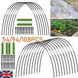 Popxstar Garden Net Plant Cover Rustproof Fiberglass Rods Insect Netting Arch Set Flower Vegetable Bird Protection Netting Plant Cover