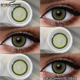Popxstar  1Pair Fashion Colored Contact Lenses for Eyes Big Blue Eye Lens Natural Yearly Cosmetics Beauty Women Men Pupils