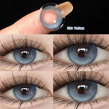 2pcs Yearly Myopia Eyes Colored Lenses with Diopter Beautiful Pupil Natural Contact Lenses for Eyes Cosmetic Lens Fast Shipping
