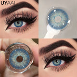 Popxstar  Color Contact Lenses For Eye Cosmetic Black Lens Makeup Beauty Green Eyes Contact Natural Brown Contact Eyes Makeup