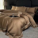 Popxstar  800TC Lyocell Bamboo Fiber Soft Silky Cool Feeling Summer Bedding Set Glossy Duvet Cover Set Bed Sheet/Fitted Sheet Pillowcases