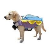 Pet Water Life Preserver Lightweight Wave Edge Spliced Dog Life Jacket For Small Medium Large Dogs Sea Swimming