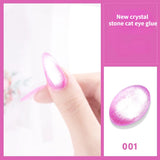 Popxstar Laser Rainbow Cat Eye Gel Magnetic Nails Polish Reflective Sparkling Glitter Gel Can Be Use on Any Color Nail Accesorios
