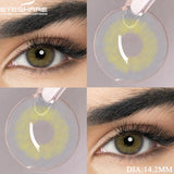 Popxstar  Blue Contact Lenses Colored Contacts for Eyes 1 pair Brown Eye Lenses Gray Lenses Yearly Cosmetic Makeup Eye Contacts