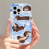 Popxstar Sunglasses Cat Dog Phone Case for iPhone 11 Case iPhone 16 15 14 13 12 Pro Max XR XS X 8 7 Plus SE Transparent Shockproof Cover