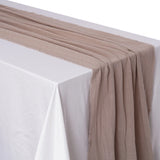 Popxstar Gauze Cotton Wedding Table Runner,Retro Rust Burr Texture Dining Napkins gift Kitchen Table Decor table runners