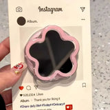 Cute Flower Magnetic Phone Holder Star Scalable Mirror Bracket For IPhone17 Samsung Suitable Mag-Safe Desktop Lazy Grip Stand