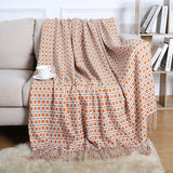 Popxstar  Summer Blanket for Bed Sofa Knitted Blanket With Tassel Nap Blankets Air Conditioning Blanket Soft Throw Blanket Bed Sheet Cover