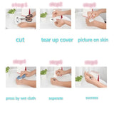 Popxstar  1 Sheet Herbal Finger Tattoo Sticker Waterproof and Long-lasting Temporary Tattoo