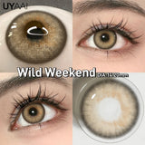 1 Pair Brown Lenses Natural Big Eyes Gray Lenses Cosmetics Korean Style Lenses y2k Colorcon Blue Eye Conatcts Puple Lenses