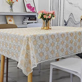 PVC Printed Square Tablecloth Waterproof Oil Resistant Washable Table Cloth Home Minimalist Dining Table Coffee Tables Cover
