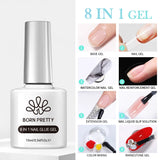 Popxstar 10ml Rainbow Purple Water Light Cat Magnetic Gel Nail Polish Shining Sliver-light Holographics Semi Permanent UV Gel