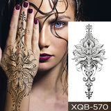 Popxstar  Wholesale Waterproof Temporary Tattoo Sticker Flash Tattoos Lip Print Butterfly Flowers Body Art Arm Fake Sleeve Tatoo