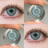 Popxstar  1 Pair Color Contact Lenses For Eyes Natural Gray Blue Beautiful Pupil Soft Natural Accessories Yearly Cosmetic Pupils