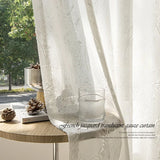 French retro embossed jacquard translucent gauze curtain balcony living room Custom Size luxury modern Window sheer  Fashion