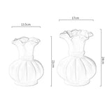 Pumpkin shaped ceramic vase hydroponics dried flowers flower arrangement desktop ornament home living room study decoration