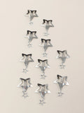 Popxstar 10pcs Star Decor Hair Clip for daily casual outing wear Hair accessories Loc Hair Jewelry for Braids