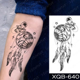 Popxstar Waterproof Temporary Tattoo Sticker Japanese Phoenix Flame Flash Tatto Feather Totem Body Art Arm Leg Waist Fake Tatoo Men Women