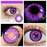 1pair Cosplay Color Contact Lenses for Eyes AYY Series Fashion Makeup Red Blue Lens Yearly Use Beauty Makeup for Eyes