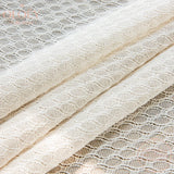 Curtain for Living Room Cotton Linen French Cream Sheer Gauze Checkered Wavy Light  Luxury Balcony Tea House Dining Room Study