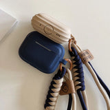 Popxstar  Cute Soft Headset Case For AirPods 2 3nd Generation Earphone Accessories For AirPods Pro 2 With Anti-lost Lanyard Silicone Funda