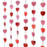 Popxstar 1.5M Heart Shape Hanging Paper Garland Floral String Valentine Day  Wedding DIY Home Decoration Party Love Garland Banner