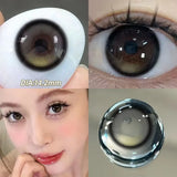 Popxstar  -Pink Lenses Color Contact Lenses for Myopia Beauty Eye Color Lenses Fashion Natural Pupils Grey Brown Blue Lens 1 Pair