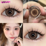 14.5mm Big Black Lenses Colored Contact Lenses Brown Natural Look Lenses Soft Colored Pupils Beauty Cosmetics large black