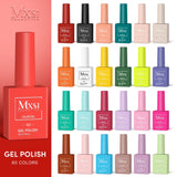 popxstar Mxsi 15ml Gel Nail Polish Neon Brown Royal Blue Red Green Pastal Nude Nail Art Varnish Gel Lacquer Top Coat UV Gel Nail Not Set