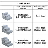 Popxstar Ladder Dogs Pets Bone Shape Puppy Stairs Beside The Sofa Bed Ramp for Dogs Protecting Pet Joint Safety Stairs for Elderly Dogs