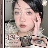 Popxstar 1 Pair Korean Lenses Colored Contact Lenses with Degree Myopia Lenses Gray Lenses Graduated Contact Lenses Natural