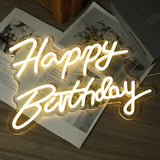 Happy Birthday Led Neon Sign for Birthday Party Decor Oh Baby Neon Light Lets Party Home Hanging Decor