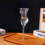 Popxstar  Unique Cocktail Glasses Set Creative Wine Glass Twisted Design Transparent Art Barware for Whiskey Cocktail Fun Home Bar Decor