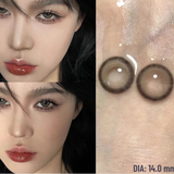 Popxstar 1 Pair Dark Lenses Korean Style Colored Contact Lenses Myopia Lenses Black Lenses Fog Pearl Lens High Quality