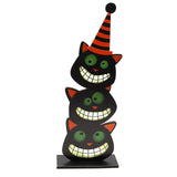 Popxstar Happy Halloween Table Decorations,  Table Centerpieces Wooden For Halloween Party Dinner Table Topper Tray Room Decor Decoration