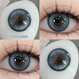 Popxstar  -Glaze Series Contact Lenses for Eyes Color Beauty Pupils Natural Eye Lenses for Myopia 2pcs Brown Green Blue Makeup Lens