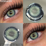 Popxstar  2pcs Blue Color Contact Lenses for Eyes High Quality Brown Natural Lens Green Pupils Korean Soft Lens Cosmetic Yearly