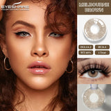 2pcs Natural Black Contact Colored Contact Lenses for Eyes Brown Makeup Lenses Yearly Gray Beautiful Pupils Blue Lens