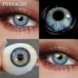 Popxstar  1 Pair Dark Brown Color Contact Lenses for Eyes New Natural Black Lens 14.5mm Big Diameter Eye Contacts Cosmetic Yearly