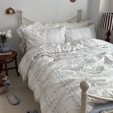 Popxstar  100% Cotton Soft Bedding Set Colour Duvet Cover with Pillow Case Bedclothes Bedspread Comforter Cover Sets with Pillowcases