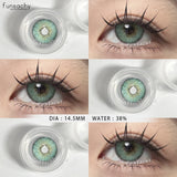 Popxstar  2Pcs New Color Colored Contact Soft Circular Lenses Beauty Pupil Brown Series Eyes Makeup Blue High Quality Softlens