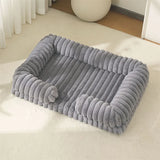 S M L XL XXL Calming Dog Bed Orthopedic Memory Foam Sofa Couch Waterproof Removable Cover Plush Mat for Small Medium Large Dogs