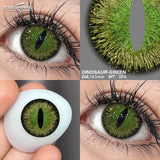 Popxstar Cosplay Color Contact Lenses for Eyes 1Pair Halloween Lenses Blue Eye Contacts Black Lenses Yearly Anime White Eye Lens