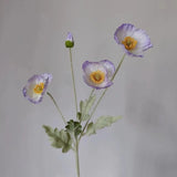 Popxstar spring decor Artificial Flowers Fake Poppy Silk Flowers Long Stem Housewarming Garden Table Wedding DIY Party Wedding Bridal Bouquet Decor