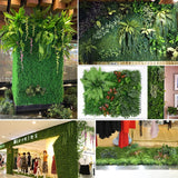 Popxstar Artificial Plants Grass Wall Panel Boxwood Hedge 16X24in Faux Eucalyptus Greenery Backdrop Suitable for Outdoor Indoor Garden