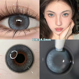 Popxstar 1 Pair/2pcs Lenses Blue Series Beauty Contact Lenses for Eyes Comestics Natural Pupil Eye Color Lens Myopia Brown Lenses