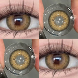 1Pair Colored Contact Lenses Beauty Pupil Blue Lenses Eye for Natural Effect Eyes Cosmetic Brown Eye Lenses Free Shipping