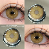 Popxstar  2pcs Colored Contact Lenses Brown Eyes Lenses Gray Lenses Blue Pupils Natural Eye Lens Colored Contacts Eye Cosmetics