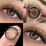 Popxstar  2pcs Natural Color Contact Lenses for Eyes Gray Pupils Lens Blue Lenses Beautiful Pupil Yearly Makeup Green Eye Lenses
